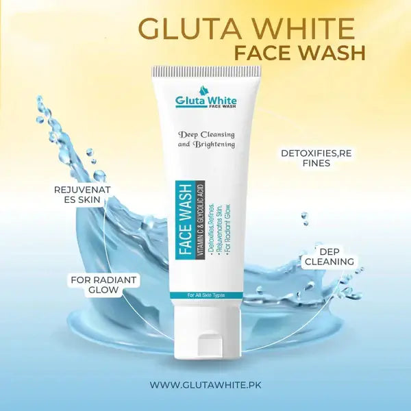 Gluta White Night Cream & Gluta White Face Wash (Free)