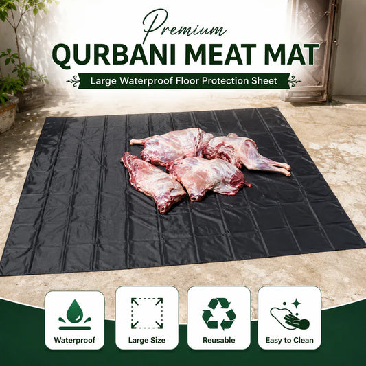 Meat Mat Premium Waterproof for Qurbani | Heavy Duty Reusable Cutting Sheet | Bakra Eid Hygiene Mat Pakistan