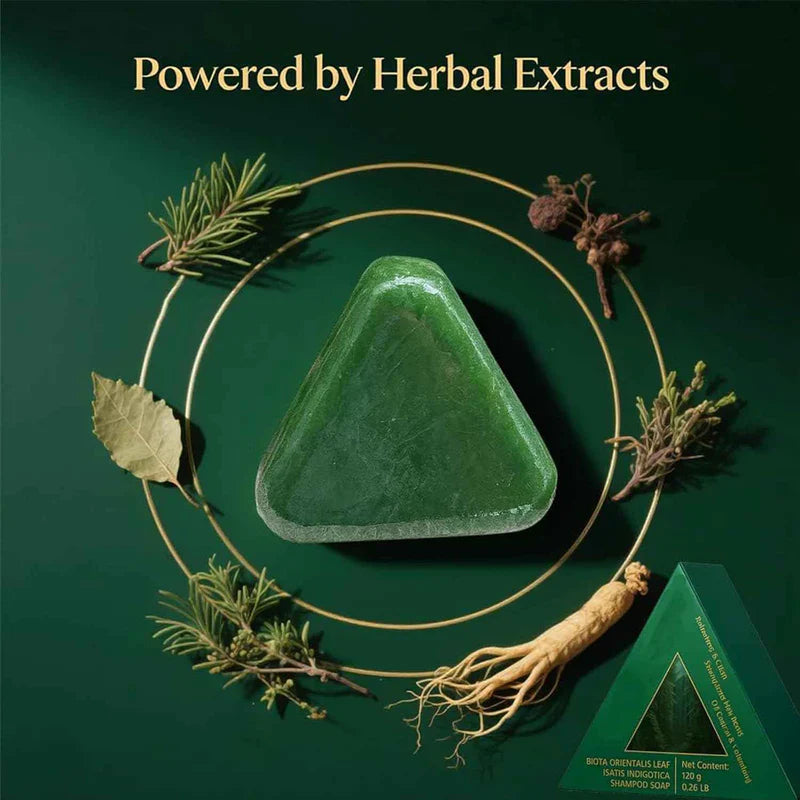 HerbaGlow Solid Shampoo Bar | Natural Hair Growth Shampoo