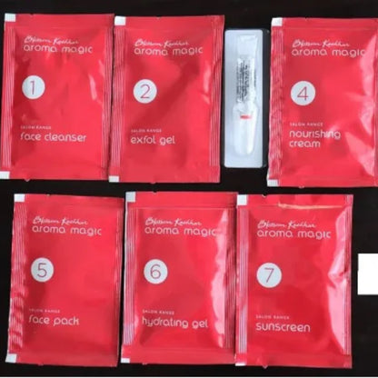 Aroma Magic 7-Step Bridal Glow Facial Kit | Instant Radiance, Skin Brightening & Deep Hydration