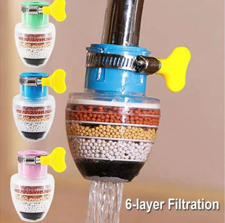 6 Layer Water Purifier Filter Faucet -  ( Pack of 2)