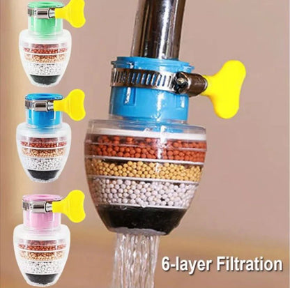 6 Layer Water Purifier Filter Faucet -  ( Pack of 2)