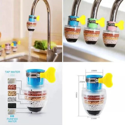6 Layer Water Purifier Filter Faucet -  ( Pack of 2)