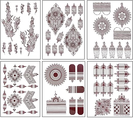 Mehndi Waterproof Sticker