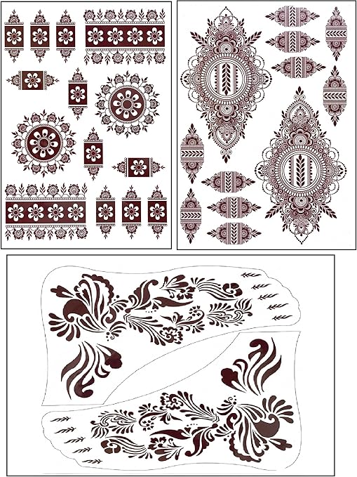Mehndi Waterproof Sticker