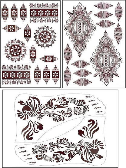 Mehndi Waterproof Sticker
