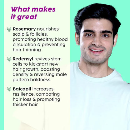 Rosemary Advanced Hair Growth Serum for Pattern Baldness | Promotes New Hair Growth