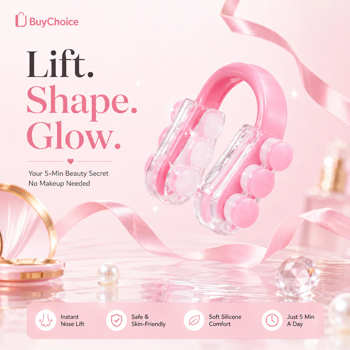 Silicone Nose Shaper Clip