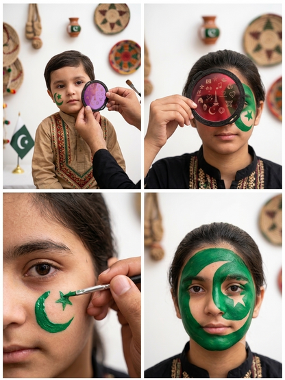 Face Painting Stencil Set (14 August Design)