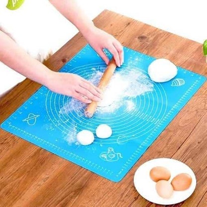 Silicone Baking & Rolling Mat with Measurement Guide – Non-Stick, Reusable, Easy to Clean