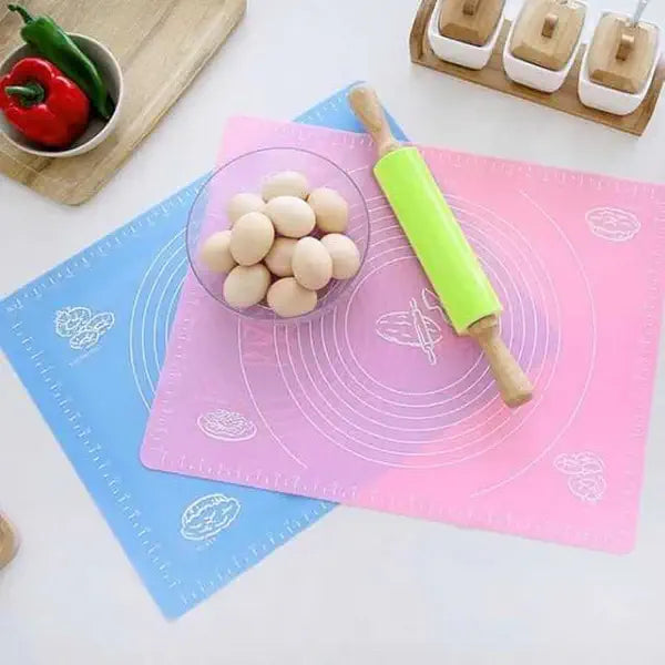Silicone Baking & Rolling Mat with Measurement Guide – Non-Stick, Reusable, Easy to Clean